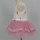 New design twill fabric pink mesh princess dress